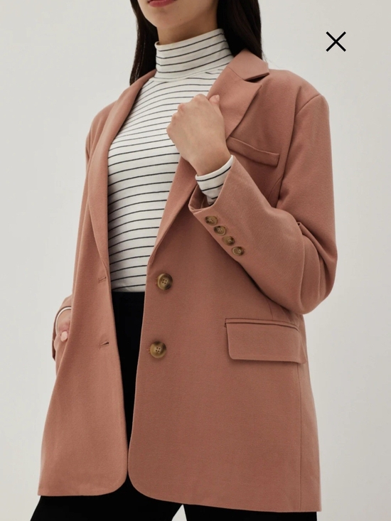 Love Bonito Jackets & Blazers - Love Bonito Women's Dusty Rose Blazer Jacket